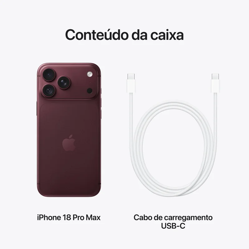 Smartphone Apple iPhone 18 Pro Max 2TB 6.9" 120Hz Apple A20 Pro 5G Borgonha - Imagem 9