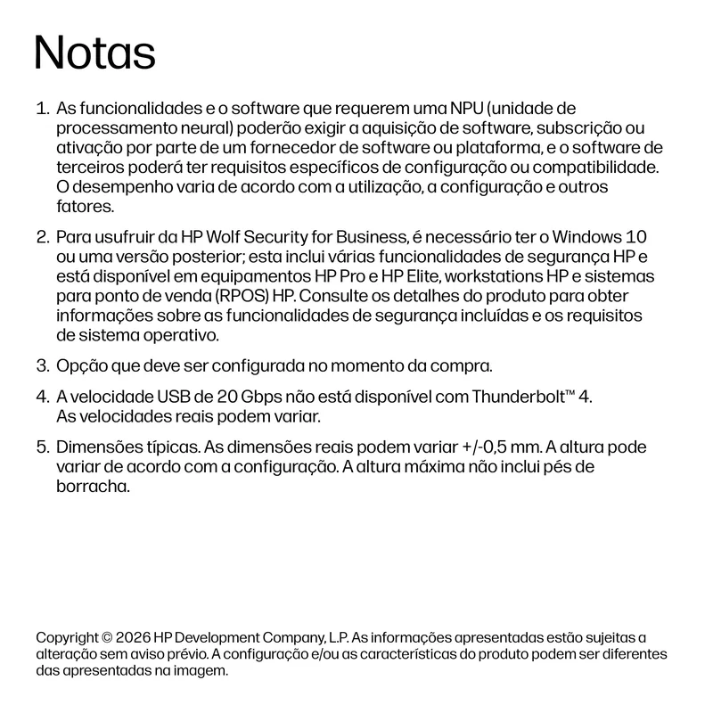 Portátil HP ProBook 4 G2i 16 AI 16" 2.5K Intel Core Ultra 7 356H 24GB 1TB SSD Windows 11 Pro - Imagem 10