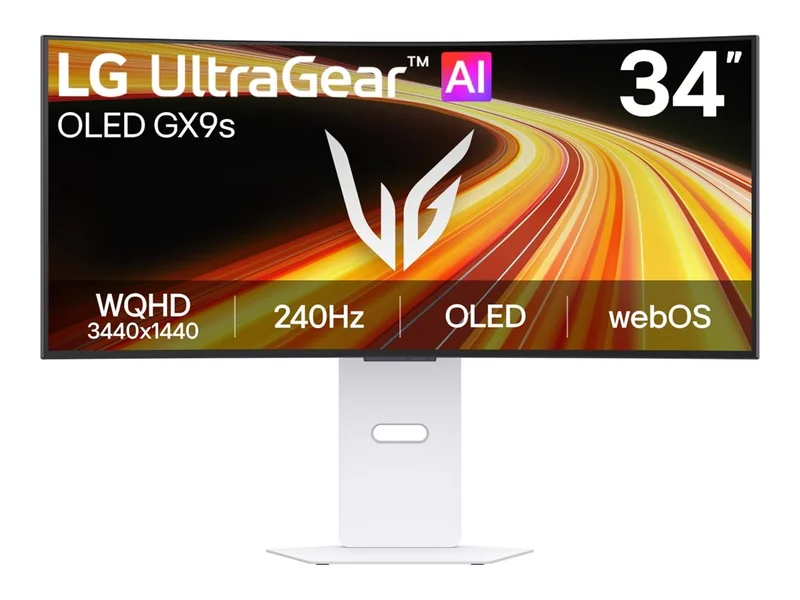 Monitor Curvo LG UltraGear 34GX90SB 34" OLED UWQHD 240Hz 0.03ms Smart USB-C Branco - Imagem 1
