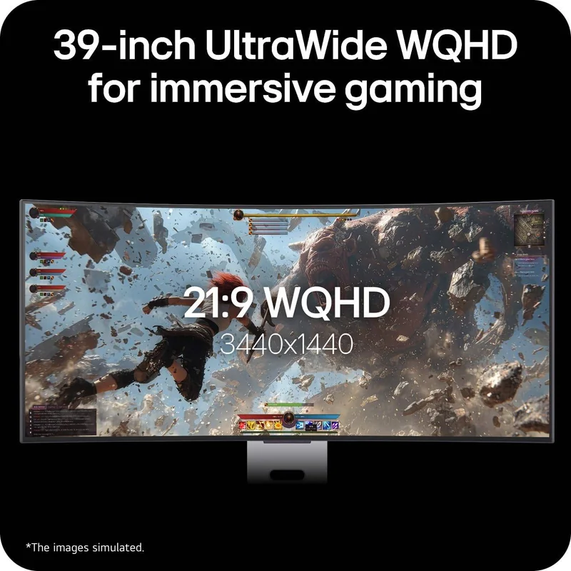 Monitor LG UltraGear 39GX90SB 39" OLED 21:9 0.03ms 275cd/m2 Altifalantes Branco - Imagem 6