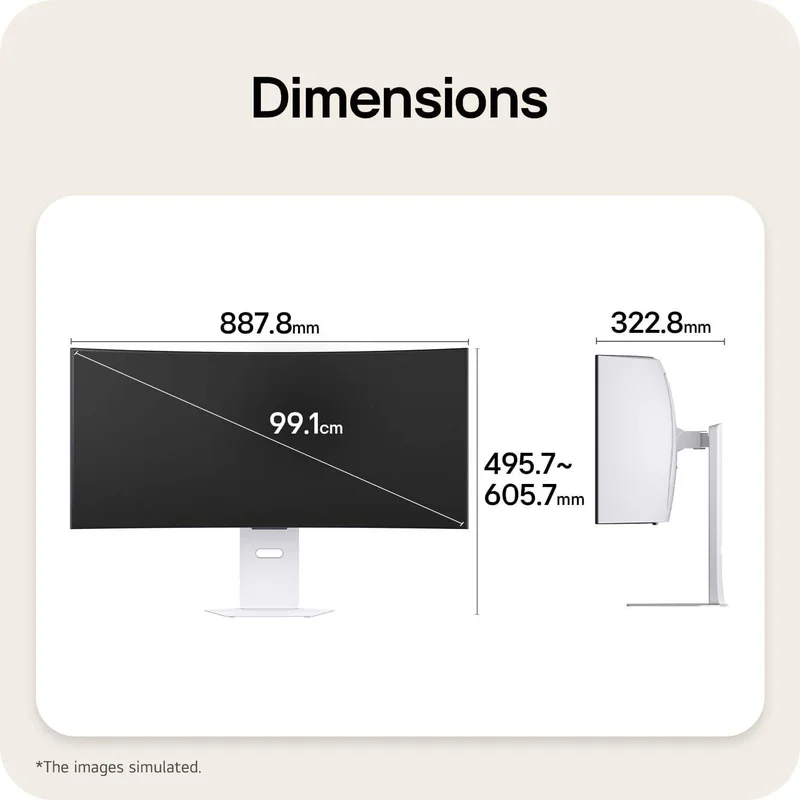 Monitor LG UltraGear 39GX90SB 39" OLED 21:9 0.03ms 275cd/m2 Altifalantes Branco - Imagem 13
