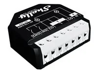 Interruptor Inteligente Shelly Wave 2PM EU LR Z-Wave 2 Canais Monitorização de Energia Long Range Preto - Imagem 1