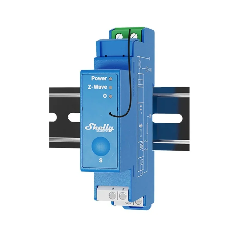 Interruptor Inteligente SHELLY Wave Pro 1 Calha DIN 1 Canal Z-Wave QPSW-0A1X16EU - Imagem 2