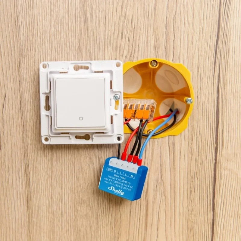 Interruptor Inteligente SHELLY Wave 1 Mini QMSW-0A1X8EU - Imagem 4