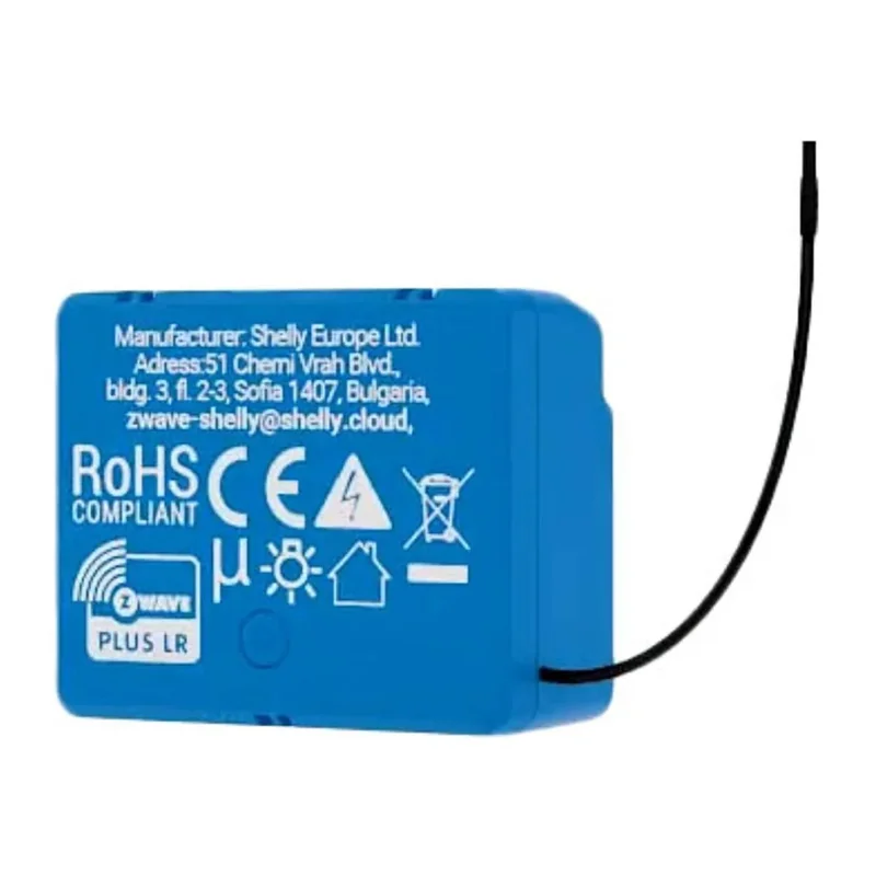 Interruptor Inteligente Shelly Wave 1 Mini Z-Wave Long Range 1 Canal EU - QTSW-0A1X8EU - Imagem 3