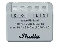 Medidor de Consumo Shelly Wave PM Mini EU Z-Wave Long Range Monitorização de Energia - Imagem 1