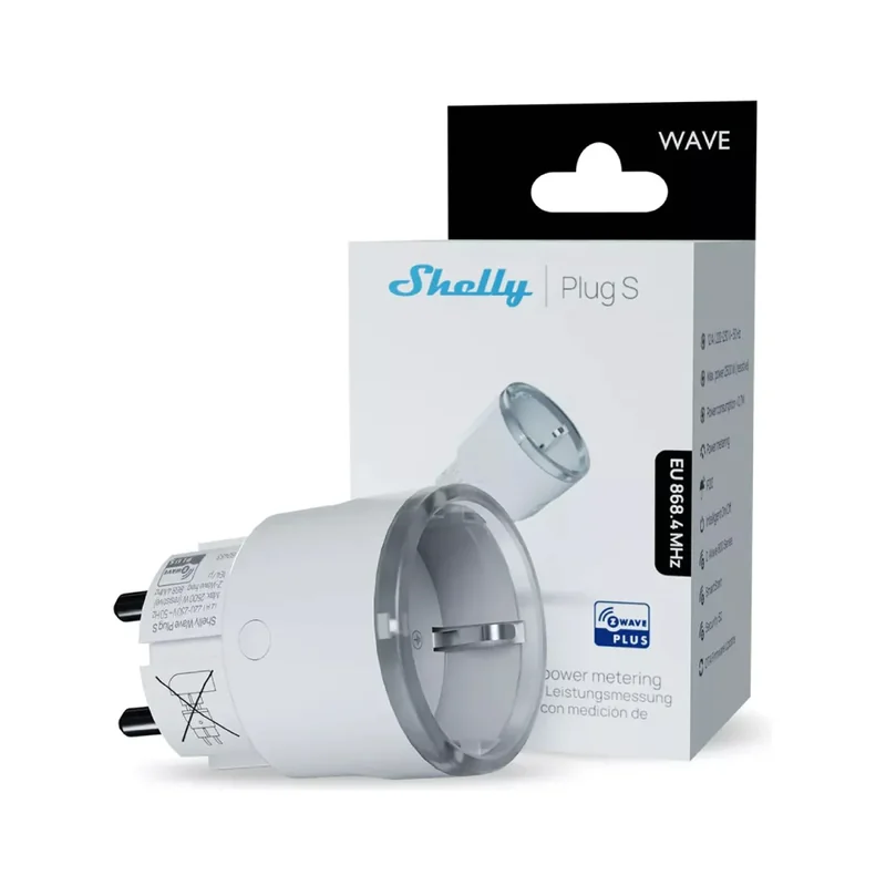 Tomada Inteligente Shelly Wave Plug S com Monitorização de Energia e Controlo Remoto - Imagem 3