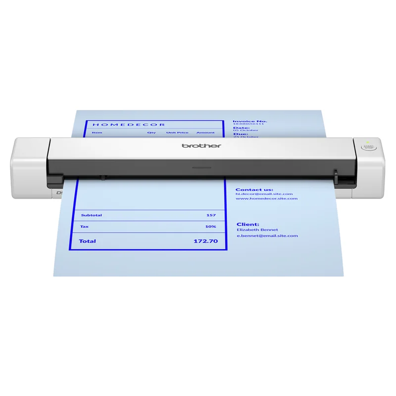 Scanner Portátil Brother DS-640e A4 Cor 15ppm Ligação USB - Imagem 1