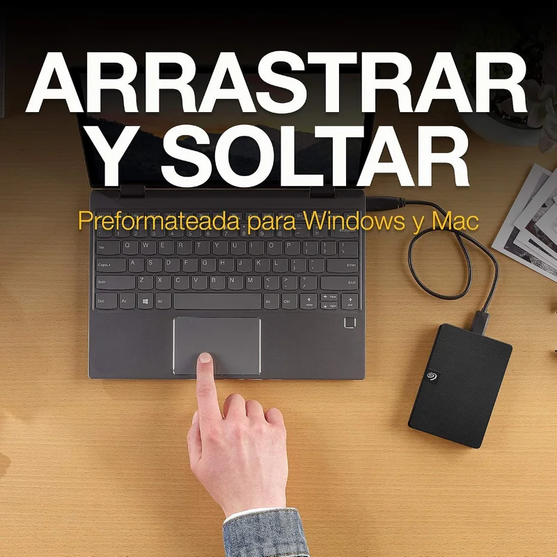 Disco Rígido Externo Seagate Expansion Portable 1TB USB 3.0 2.5" Preto com Rescue Data Recovery - Imagem 6