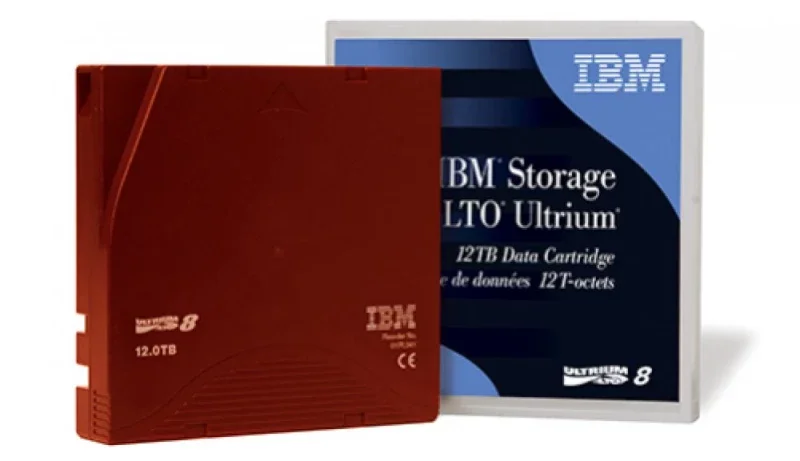 Cartucho Tape Backup IBM Ultrium LTO-8 BaFe 12TB/30TB Etiquetado - Imagem 4