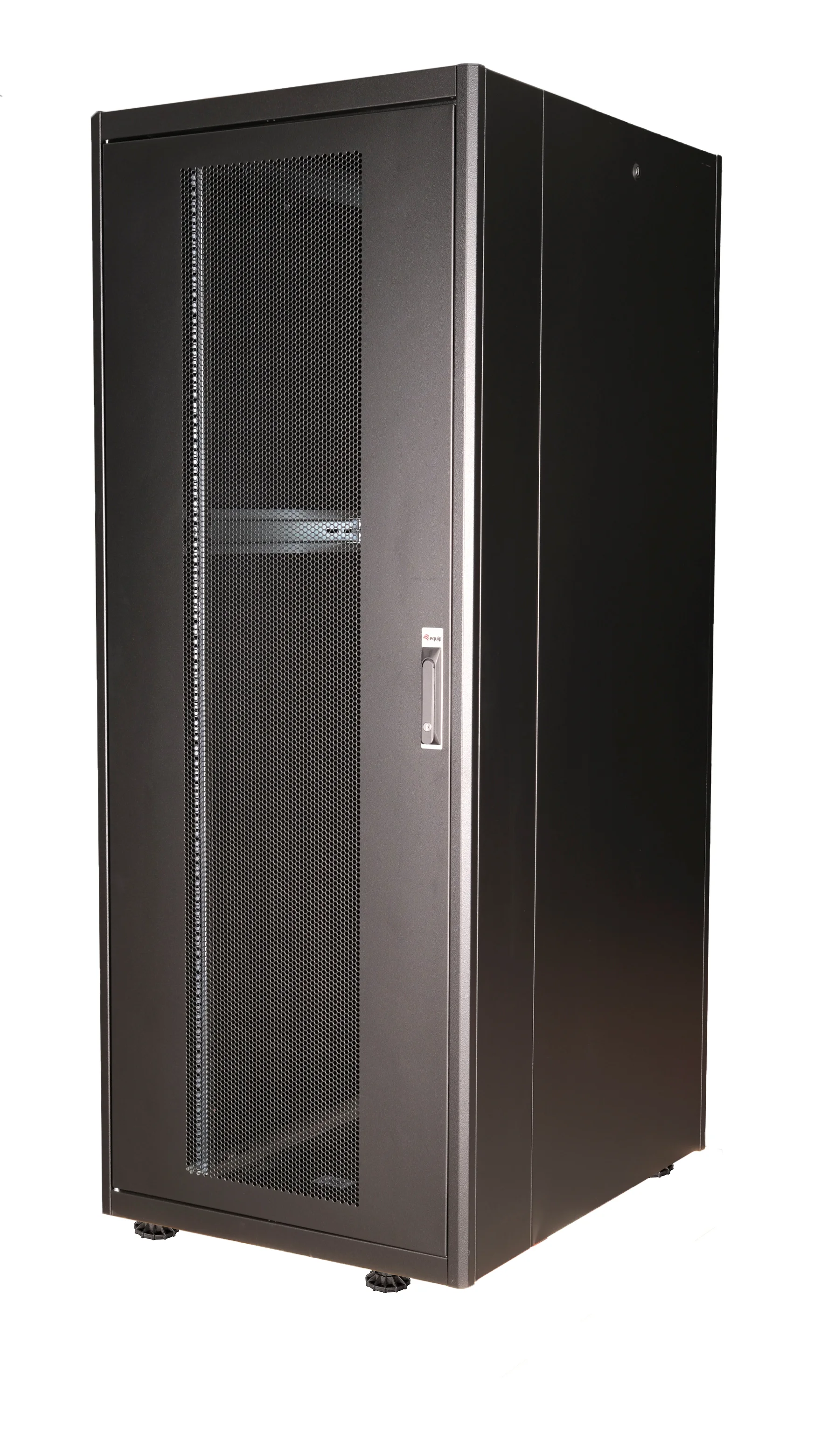 Bastidor rack 19" 42U Equip Basic Flex 800x1000mm Porta Perfurada Preto RAL9005 - Imagem 9