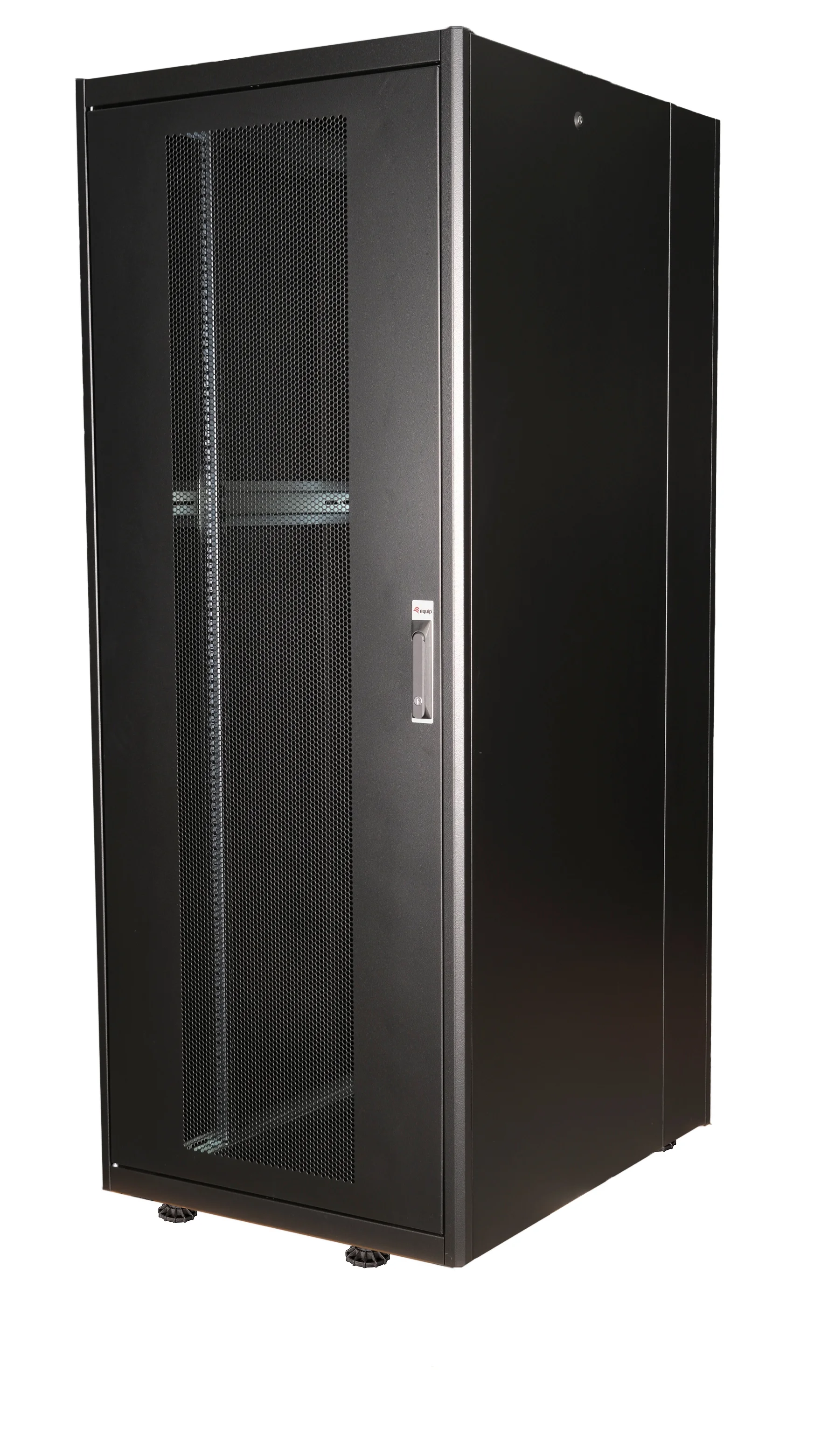 Bastidor rack 19" 42U Equip Basic Flex 800x1000mm Porta Perfurada Preto RAL9005 - Imagem 1