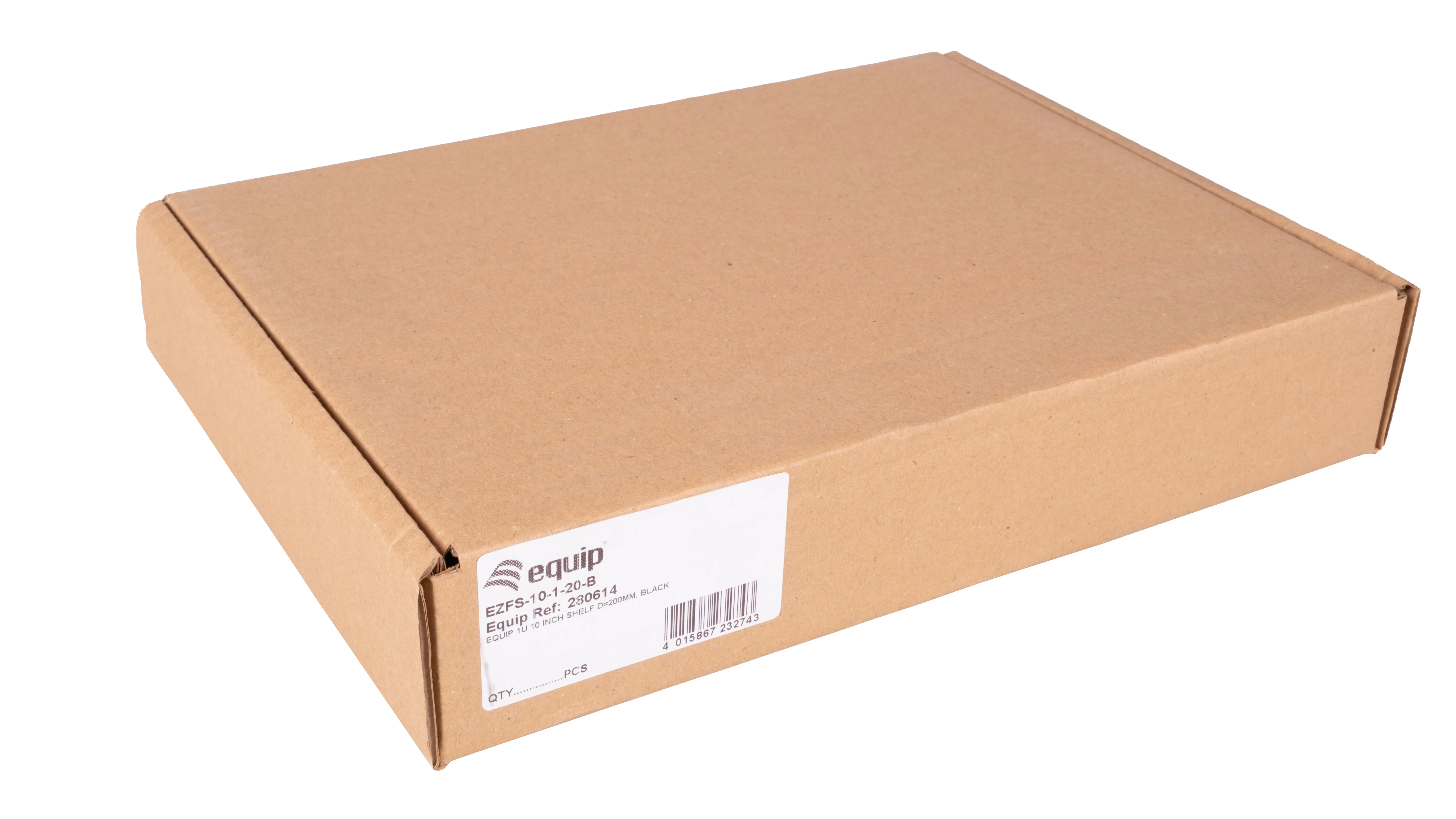 Prateleira Fixa para Bastidor 10" 1U 200mm Equip Preta - Imagem 1