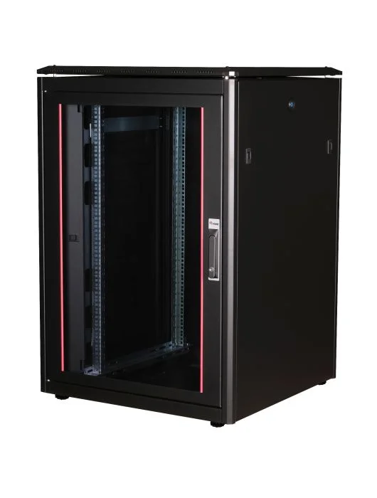 Bastidor Rack 19" Equip Dynamic Flex 22U 800x800mm Preto Fechado - Imagem 1