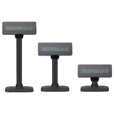 Visor de cliente Birch VFD 2x20 USB/RS232 preto compatível Epson