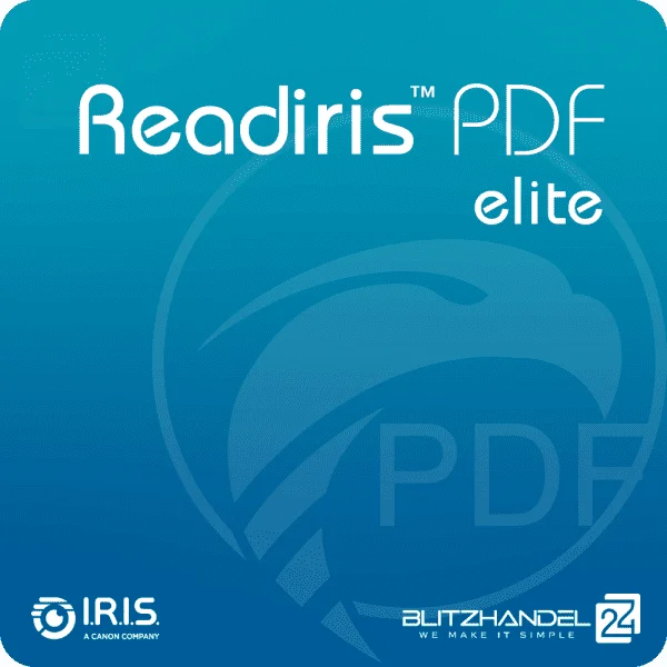 Software OCR IRIS Readiris PDF Elite licença 25 utilizadores Win/Mac ESD - Imagem 1