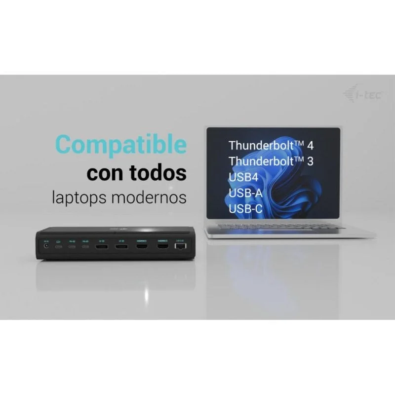 Estação de Engate i-Tec Universal 6x 4K Display USB-C/Thunderbolt 4 2x HDMI 2x DP PD 140W 2.5GbE - Imagem 4