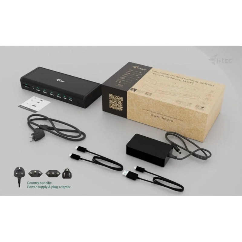 Estação de Engate i-Tec Universal 6x 4K Display USB-C/Thunderbolt 4 2x HDMI 2x DP PD 140W 2.5GbE - Imagem 3