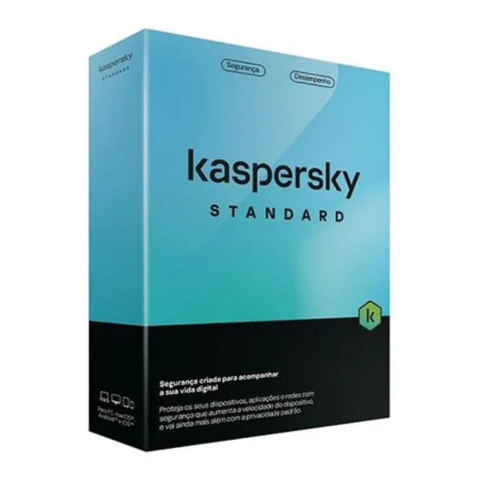 Antivírus Kaspersky Standard 1 Dispositivo 1 Ano Licença Digital ESD