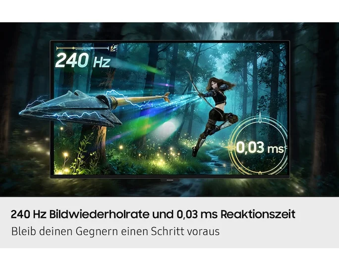 Monitor Gaming SAMSUNG Odyssey OLED G6 (G60SD) 27" QHD 240Hz 0.03ms HDMI DP Preto - Imagem 9