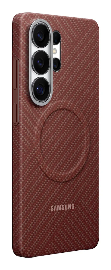 Capa Magnética em Carbono Samsung para Galaxy S26 Ultra Vermelho Coral - Imagem 2