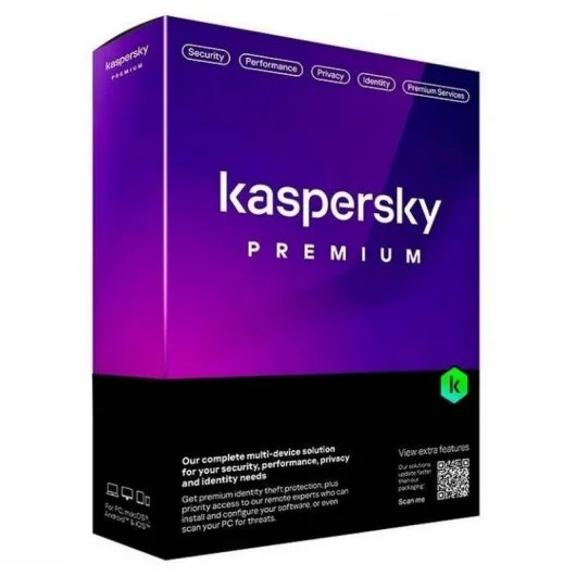 Software de Segurança Kaspersky Premium Mobile 1 Dispositivo 1 Ano Licença Digital ESD