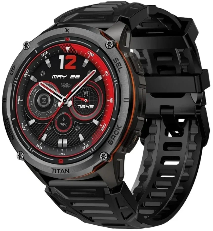 Smartwatch Maxcom FW111 Titan Chronos GPS Preto - Imagem 1