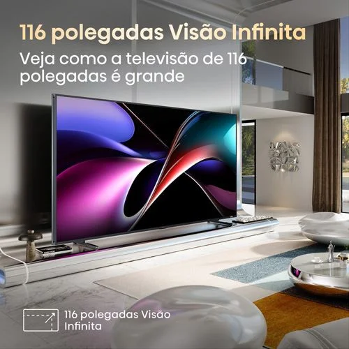 HISENSE Serie UXQ 100INCH UHD 165Hz Android WiFi BT HDMI USB RJ45 - Imagem 5
