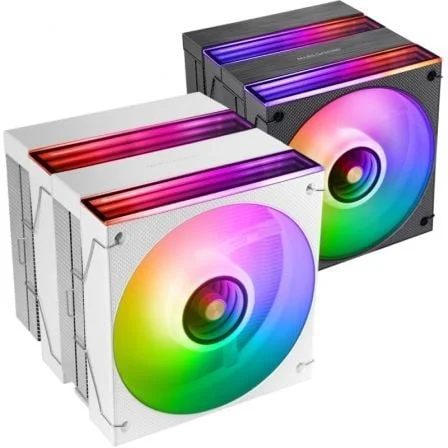 Dissipador CPU Mars Gaming MCPU-X26 Dual Tower 2x Ventoinhas PWM ARGB Branco - Imagem 1
