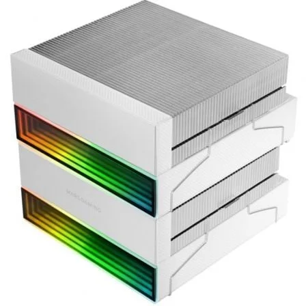 Dissipador CPU Mars Gaming MCPU-X26 Dual Tower 2x Ventoinhas PWM ARGB Branco - Imagem 4