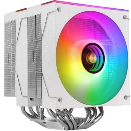 Dissipador CPU Mars Gaming MCPU-X26 Dual Tower 2x Ventoinhas PWM ARGB Branco - Imagem 2