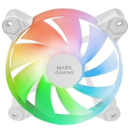 Pack 4 Ventoinhas Mars Gaming MF-4A 120mm Full ARGB Frameless Branco - Imagem 2