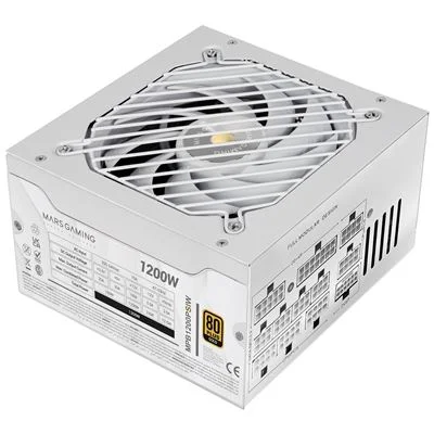 Fonte de Alimentação Mars Gaming MPB1200PSI 1200W Full Modular ATX 3.1 80 Plus Gold Branco