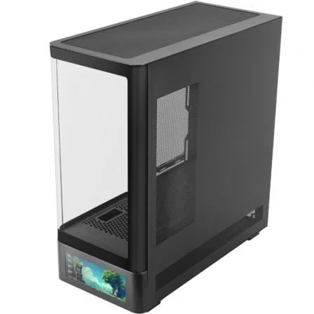 Caixa ATX Mars Gaming MC-LCDPRO com Ecrã LCD 7.2" IPS Vidro Temperado Curvo Preto - Imagem 4