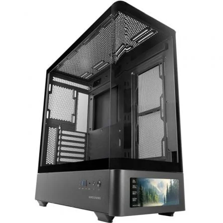 Caixa ATX Mars Gaming MC-LCDPRO com Ecrã LCD 7.2" IPS Vidro Temperado Curvo Preto - Imagem 3