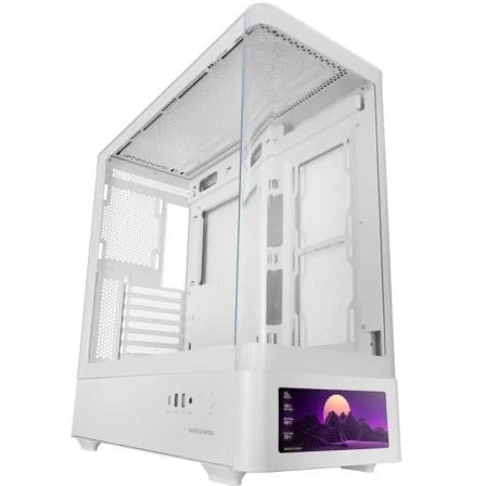 Caixa ATX Mars Gaming MC-LCDPRO com Ecrã IPS de 7.2" Vidro Temperado Curvo Branco - Imagem 3