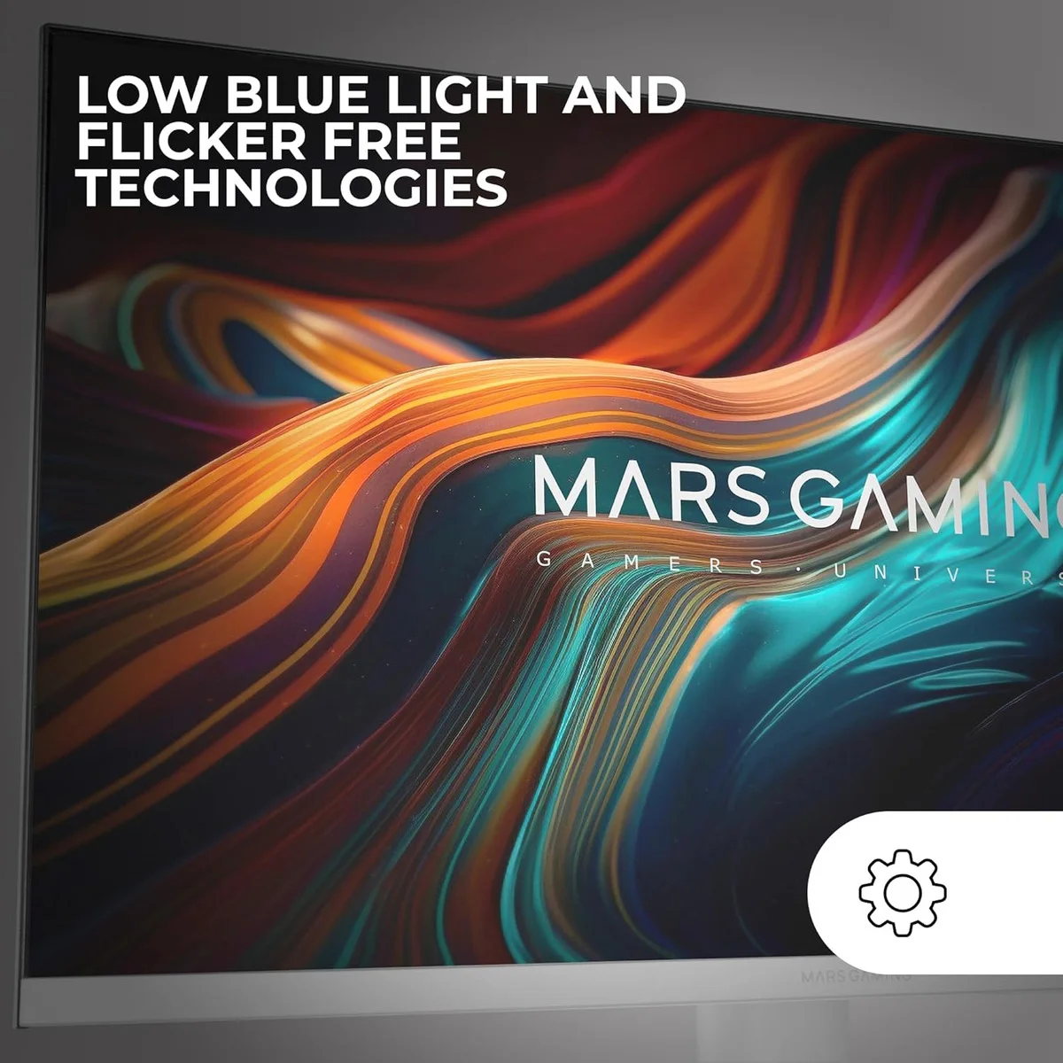 Monitor Gaming MARS GAMING MV-24 24" Frameless Slim Ergonómico Branco - Imagem 3
