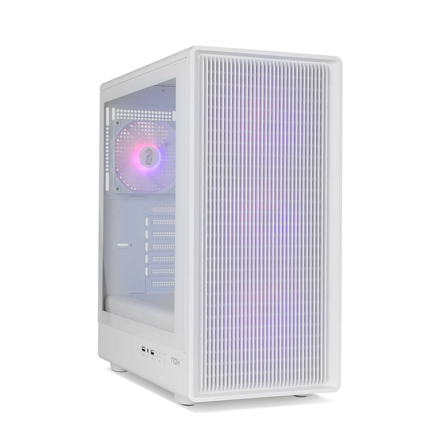 Caixa ATX NOX Infinity IOTA Branco ARGB Mesh Mid Tower