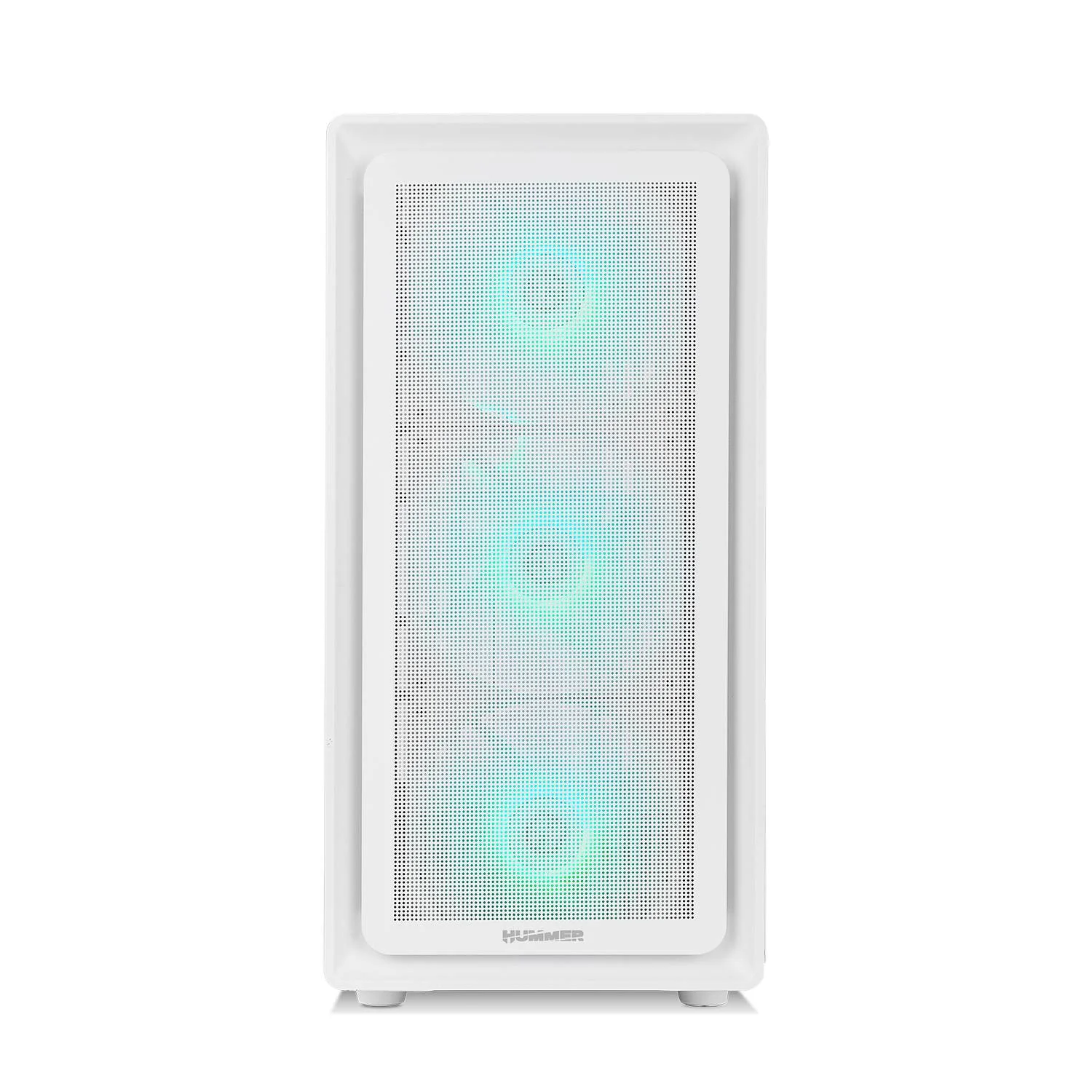 Caixa Mid Tower NOX Hummer Aero White ARGB Hyperflow Branco - Imagem 8
