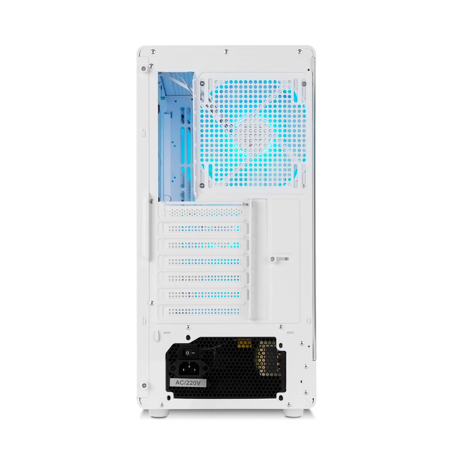 Caixa Mid Tower NOX Hummer Aero White ARGB Hyperflow Branco - Imagem 2