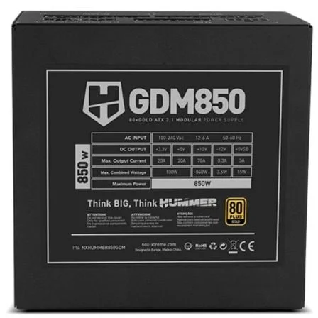 NOX Hummer 850W Gold ATX 3.1 Modular - Imagem 5