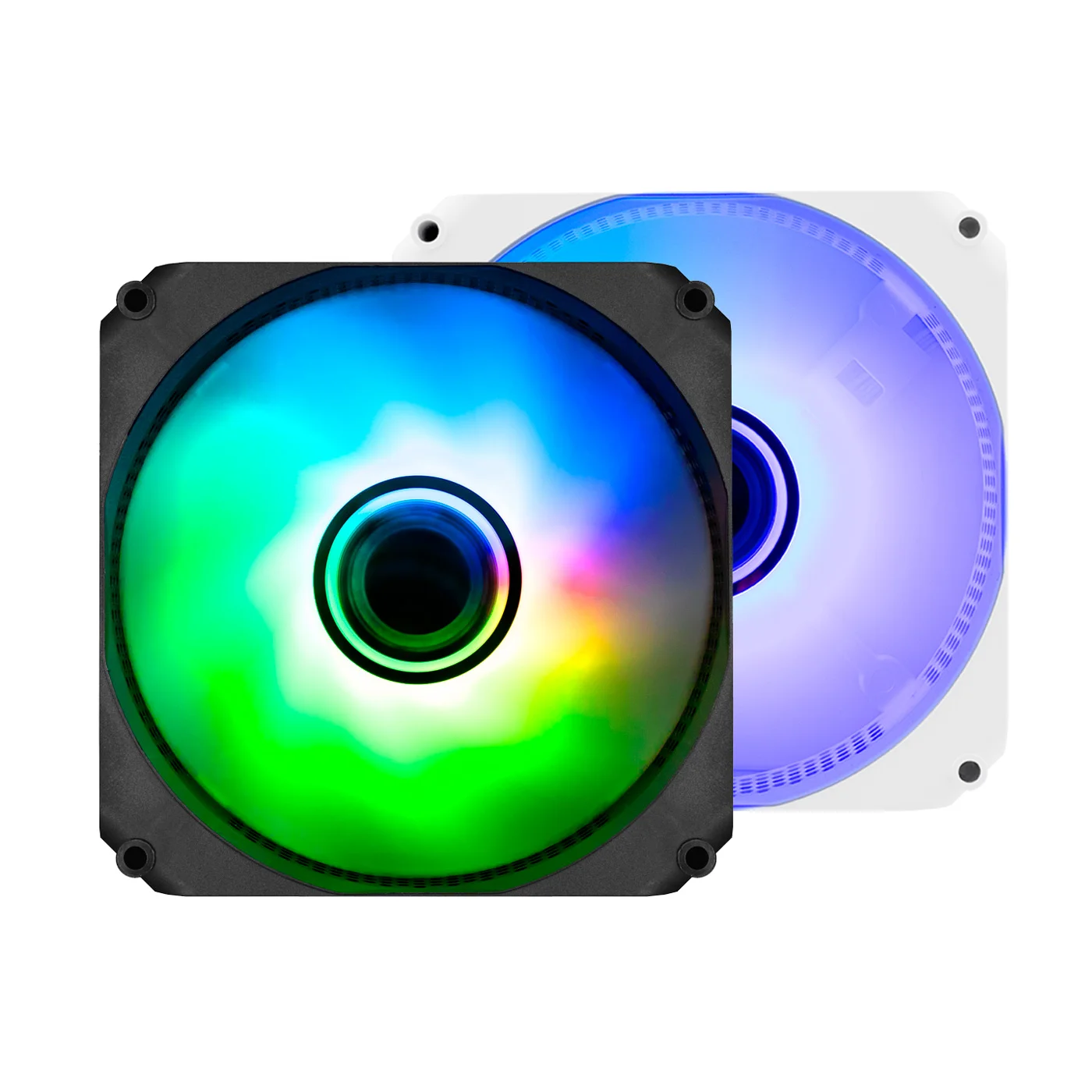 Ventoinha Suplementar CoolBox Gaming Infinity ARGB 120mm Branco - Imagem 1