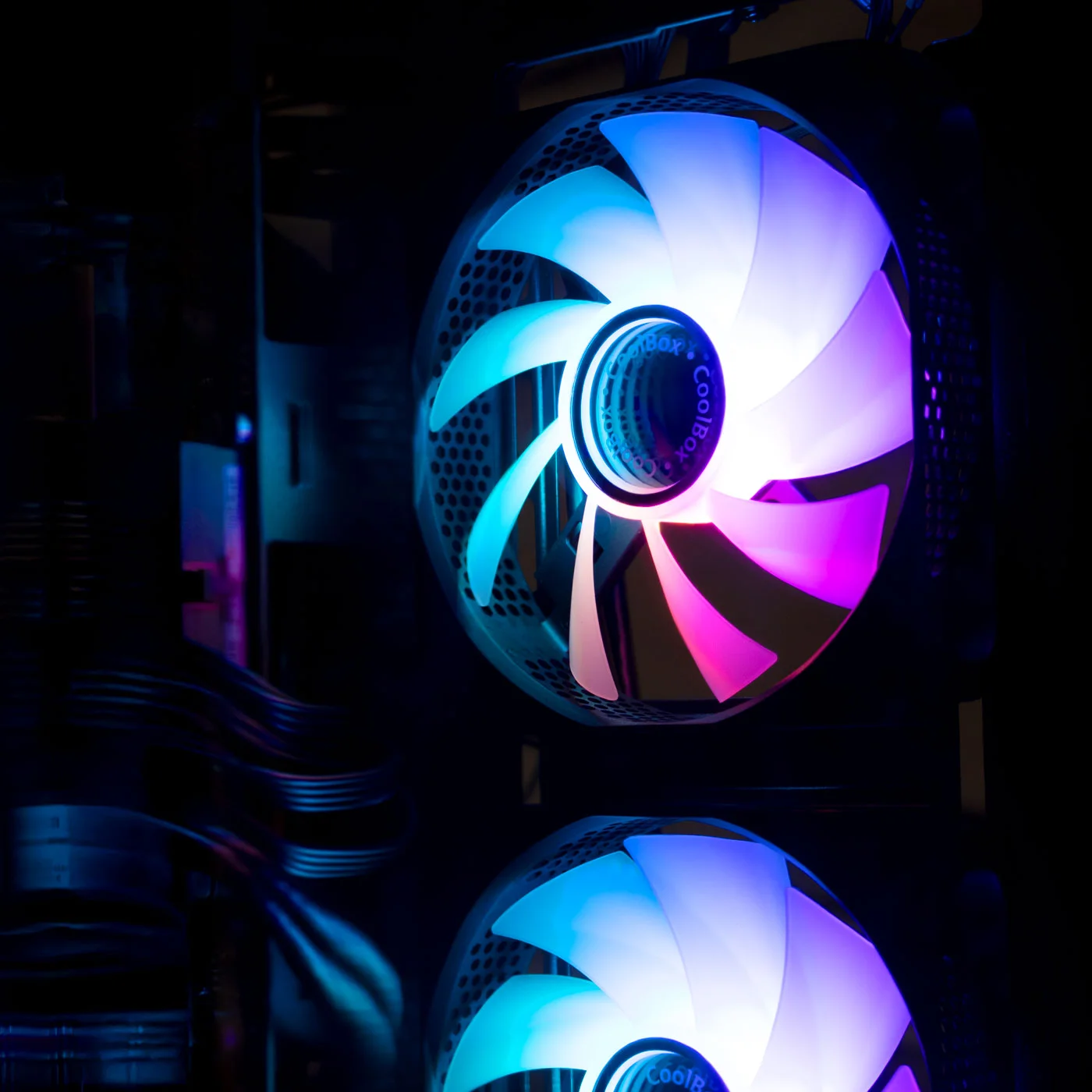 Ventoinha Suplementar CoolBox Gaming Infinity ARGB 120mm Branco - Imagem 5
