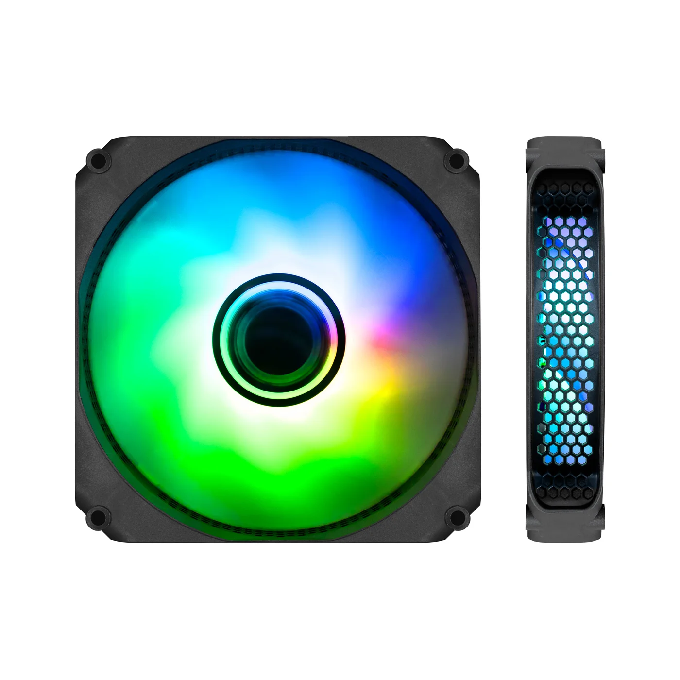 Ventoinha Suplementar CoolBox Gaming Infinity ARGB 120mm Branco - Imagem 2