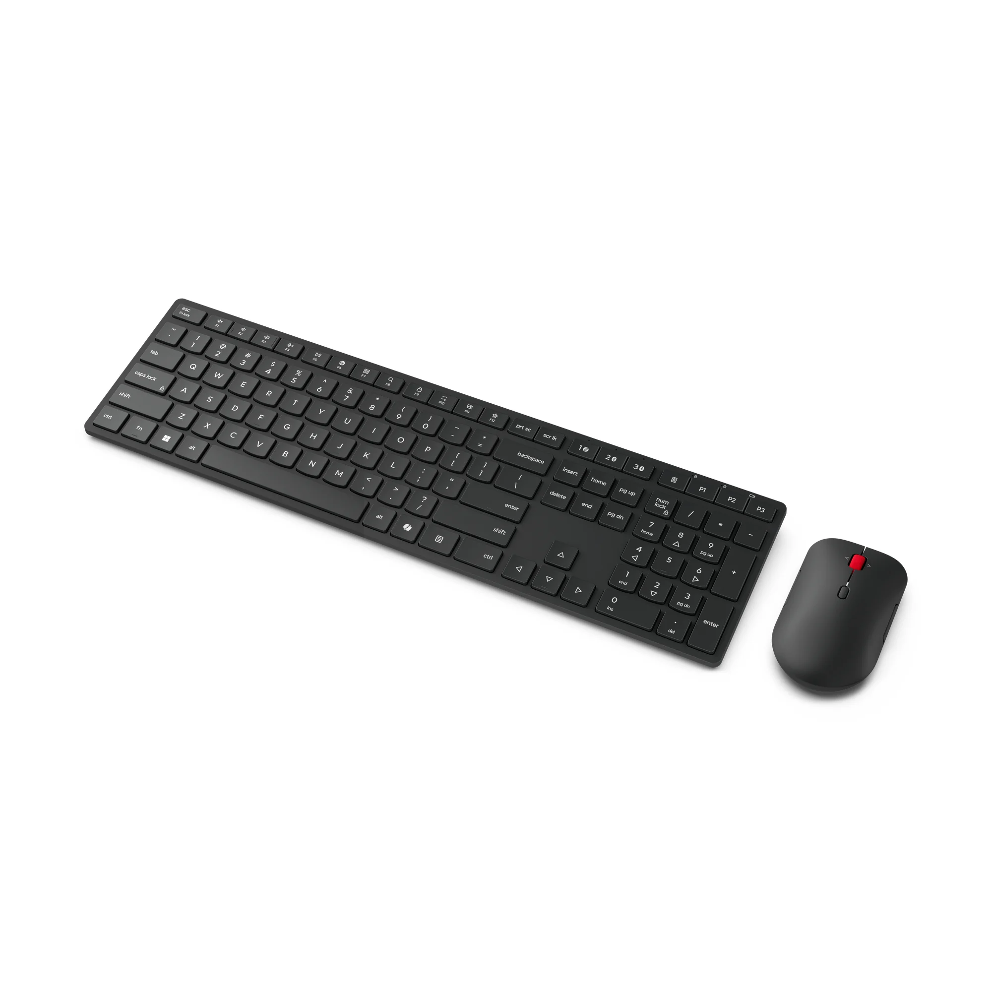 Combo Teclado e Rato Sem Fios Lenovo Pro Multi-Mode 6000 Bluetooth e 2.4GHz PT Preto - Imagem 2