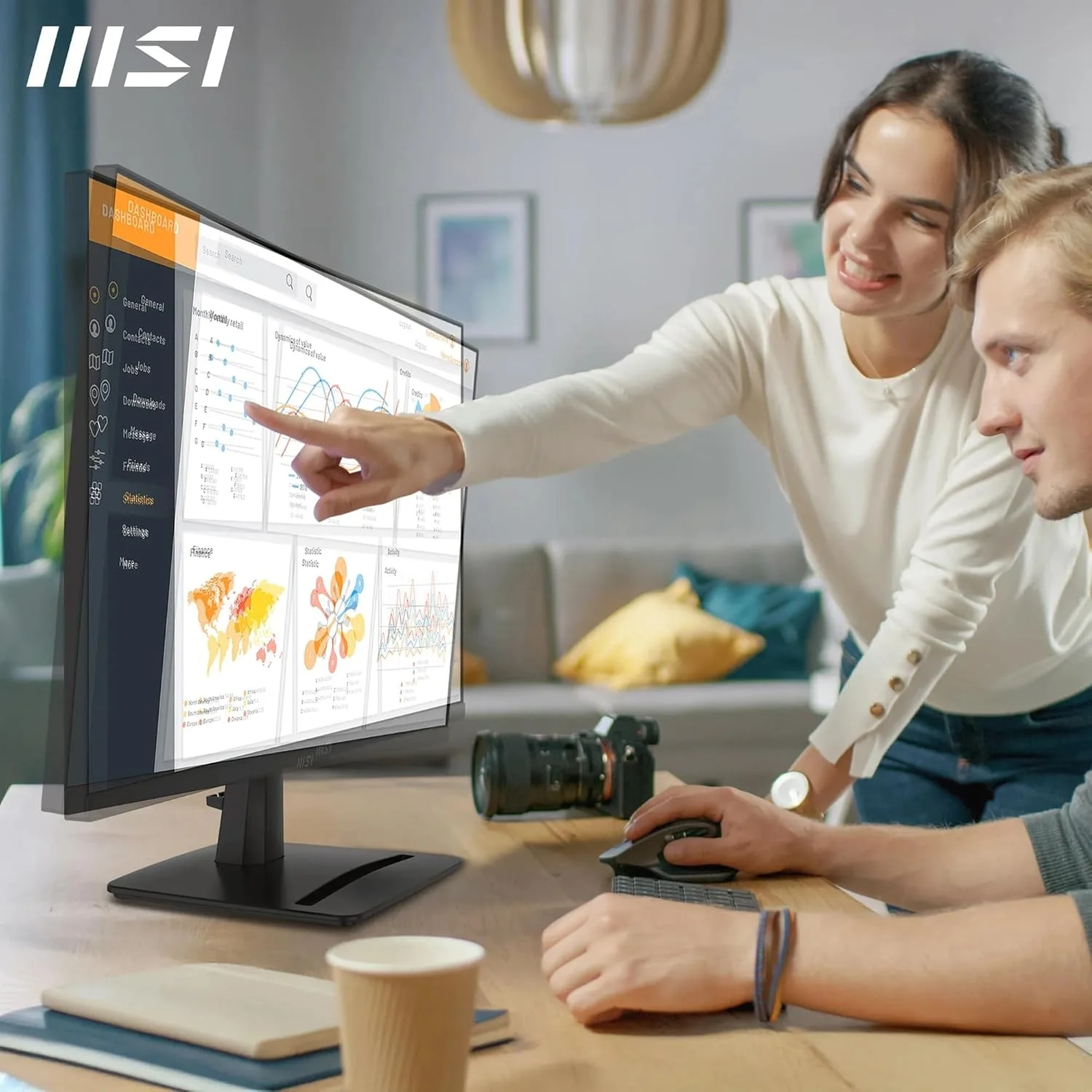 Monitor MSI PRO MP275Q E14 27" WQHD IPS 144Hz 1ms Preto - Imagem 4