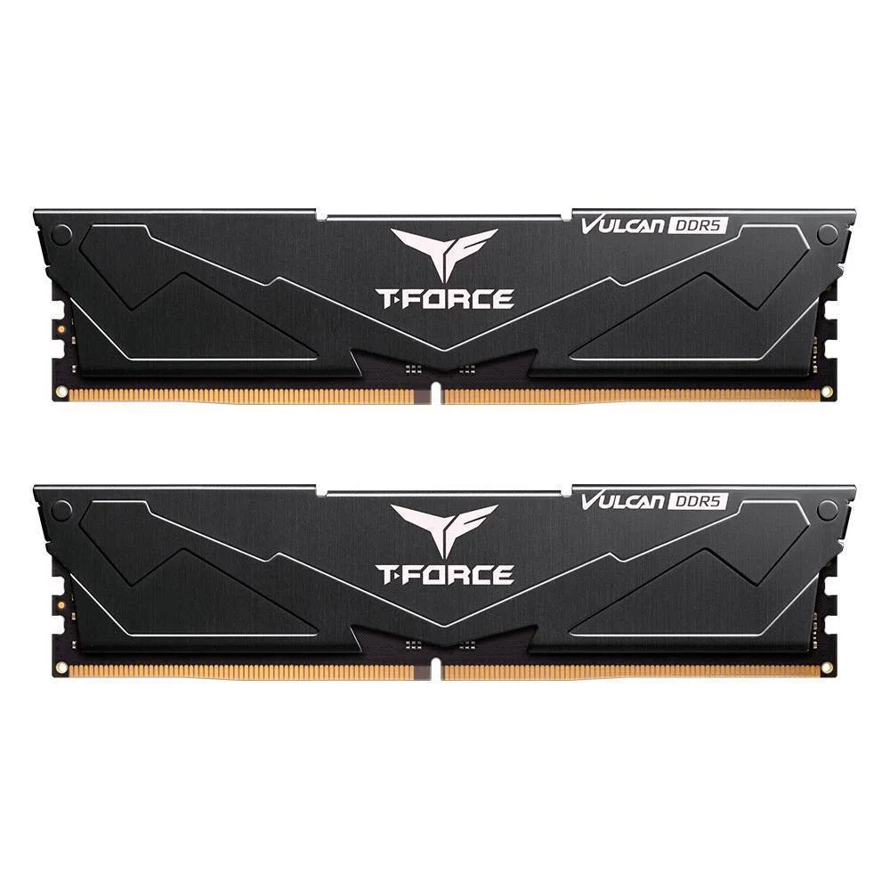 Memória RAM TEAM GROUP T-Force VULCAN 16GB (2x8GB) DDR5 5600MT/s CL40 Preto