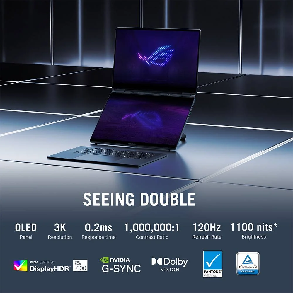 Portátil Gaming ASUS ROG Zephyrus Duo GX651AX Dual 16" 120Hz Intel Core Ultra 9 64GB 2TB SSD RTX 5090 W11 3 anos garantia - Imagem 7