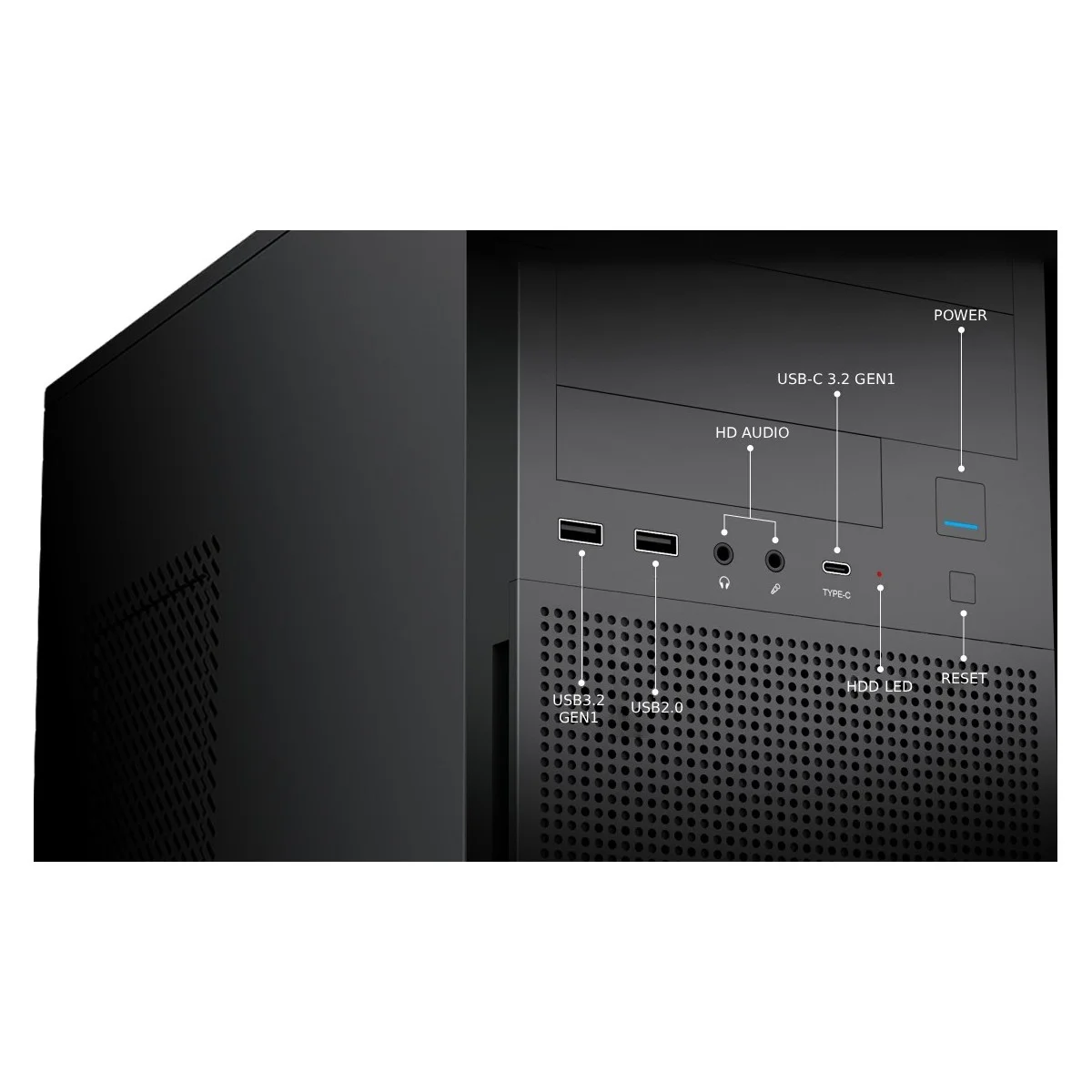 COOLBOX CAIXA ATX A780 USB-C 3.2 GEN1 FTE. POWERLINE3 650W 85+ EFICIENCIA - Imagem 2