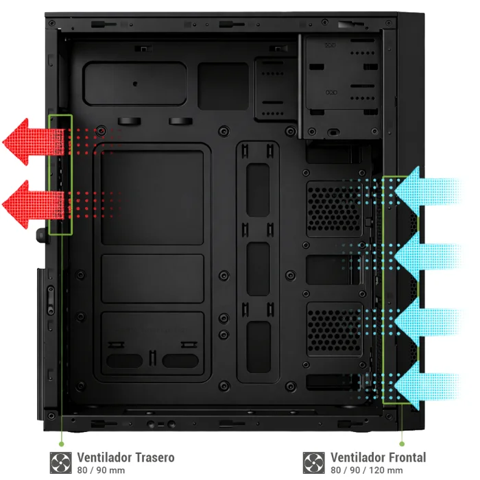 COOLBOX CAIXA ATX A780 USB-C 3.2 GEN1 FTE.500W BASIC500 - Imagem 4